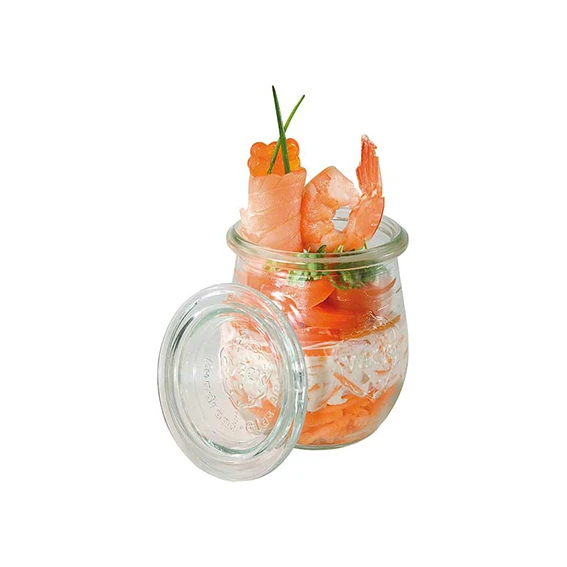 Weck Glass Jars With Lid 220ml 70x80mm (Box Of 12) 3 Weck Glass Jars With Lid 220ml 70x80mm (Box Of 12)