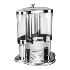 MODA Sunnex Deluxe Double Juice Dispenser 385x430x520mm / 5Ltx2 - 18/10 Stainless Steel Base, Acrylic Body
