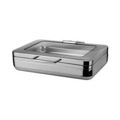 MODA Athena Prince 1/1 Size Rectangular Chafer Glass & Stainless Steel Lid