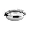 MODA Athena Princess Round Induction Chafer Glass & Stainless Steel Lid -Tableware Series Store 8330003