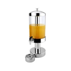 MODA Athena Metro Single Juice Dispenser 230x610mm / 8Lt - 18/10 Stainless Steel, Acrylic Body