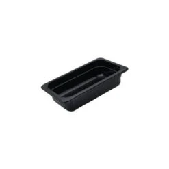Polycarbonate Gastronorm Pan Black 1/4 Size 265x162x100mm / 2.53Lt