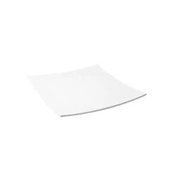 Ryner Melamine Serving Platters Curved Square Platter 400x400mm White