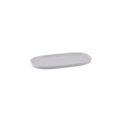 Ryner Melamine Rectangular Dish 1/3 Size, 20mm Deep - Stone White (Box Of 6)