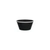 Ryner Melamine Evoke Round Bowl Black With White Rim 125x65mm / 475ml - Box Of 12 -Tableware Series Store 91671 WB