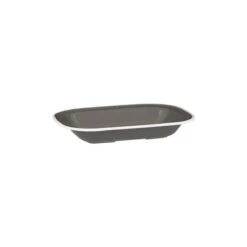 Ryner Melamine Evoke Rectangular Dish Grey With White Rim 230x175x40mm / 580ml - Box Of 12