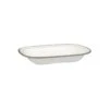 Ryner Melamine Evoke Rectangular Dish White With Grey Rim 270x200x42mm / 900ml - Box Of 12