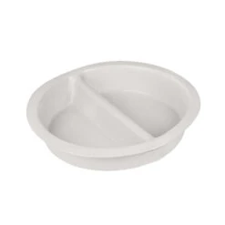 Chef Inox Round Porcelain Insert Divided 337x65mm,3.7Lt