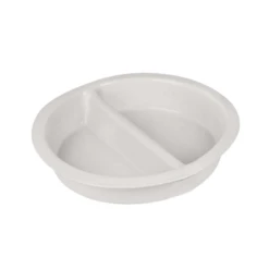 Chef Inox Round Porcelain Insert Divided 380x65mm, 4.8Lt