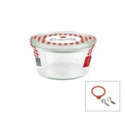 Complete Weck Glass Jar With Lid/Seal 165ml 80x47mm (Box Of 12)