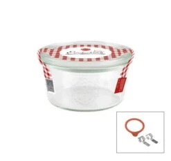 Complete Weck Glass Jar With Lid/Seal 290ml 100x55mm (Box Of 6)