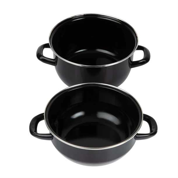 Olympia Mussel Pot Enamel - 200mm 4 Olympia Mussel Pot Enamel - 200mm - Image 2