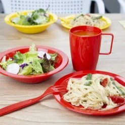 Olympia Kristallon Polycarbonate Handled Cups Red - 284ml 10oz (Box Of 12) 7 Olympia Kristallon Polycarbonate Handled Cups Red - 284ml 10oz (Box Of 12) -Tableware Series Store CE289 2