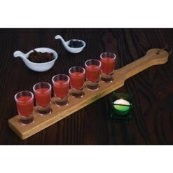 Olympia FSC 6 Shot Paddle Board - 500x60x20mm 19 1/2x2 1/4x3/4" -Tableware Series Store CN508 4