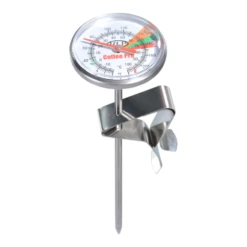 Coffee-Pro Short Milk Frothing / Food Heating Thermometer W/ Long Probe & Clip