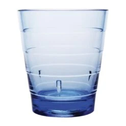 Olympia Kristallon Polycarbonate Ringed Tumbler Blue - 285ml 10oz (Box Of 6)