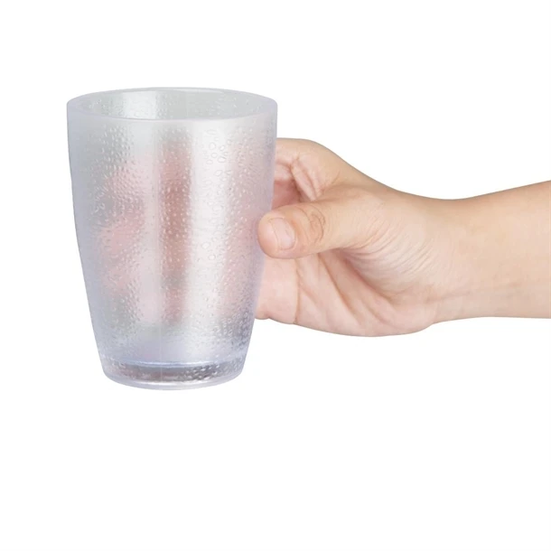 Olympia Kristallon Polycarbonate Pebbled Tumbler - 275ml 9.75oz Clear (Box 6) 6 Olympia Kristallon Polycarbonate Pebbled Tumbler - 275ml 9.75oz Clear (Box 6) - Image 4