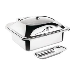 Olympia Induction Chafer - 1/2 With Glass Lid