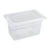 Vogue Polypropylene 1/4 Gastronorm Tray 150mm 3.7Ltr (Box Of 4)