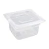 Vogue Polypropylene 1/6 Gastronorm Tray 100mm 1.5Ltr (Box Of 4)