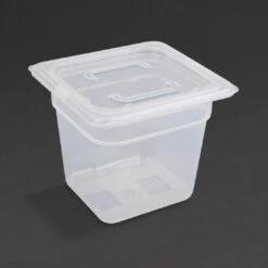 Vogue Polypropylene 1/6 Gastronorm Tray 150mm 2.2Ltr (Pack Of 4)