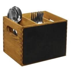Olympia Utensil Holder With Chalkboard Side - 150x210x150mm -Tableware Series Store GM243 1