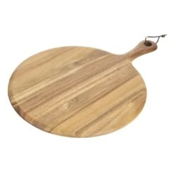 Olympia Acacia Paddle Board Round 330x15mm - 125mm Handle