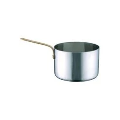 Chef Inox Miniatures - Saucepan 50x30mm 18/10 With Brass Handle (Box Of 6)