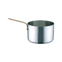 Chef Inox Miniatures - Saucepan 90x60mm 18/10 With Brass Handle (Box Of 4)