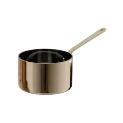 Chef Inox Miniatures - Saucepan 90x45mm Copper With Brass Handle (Box Of 4)