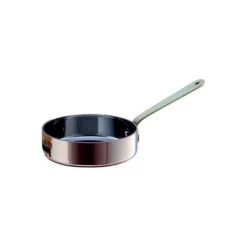 Chef Inox Miniatures - Frypan 120x35mm Copper With Brass Handle (Box Of 4)