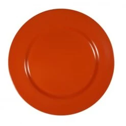 Superware Melamine Red Round Plate Rim 230mm (Box Of 6)