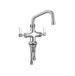 3Monkeez T-3MDH06 Guardian Dual Hob Mount Tap Body W/ 6" Swivel Spout