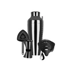 Zanzi Cocktail Set With Shaker - Gun Metal
